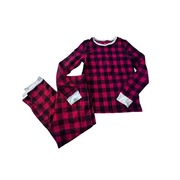 Cuddl Duds Red Buffalo Plaid Thermal Set - Girls medium - Picture 2 of 5
